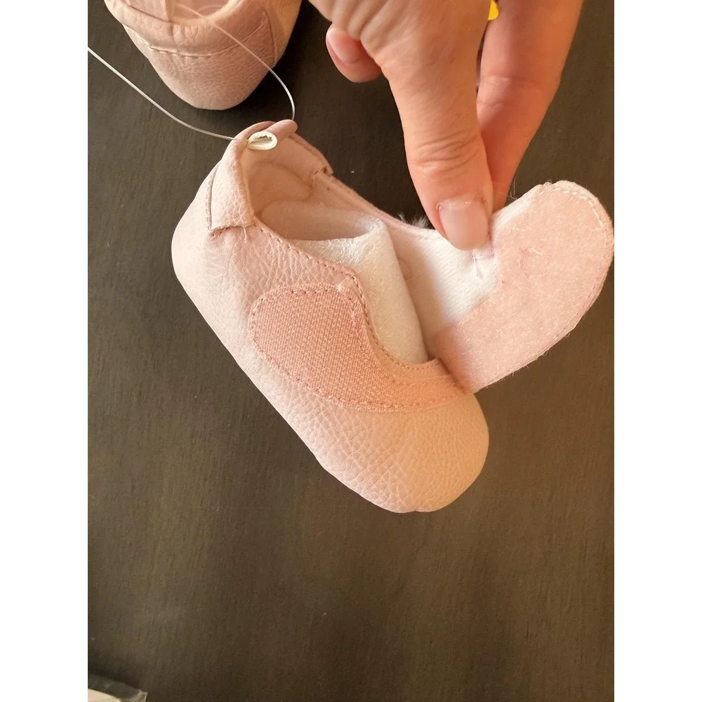 Robeez Shoes Girls Size 3 Pink Kato Koala Mary Jane Crib Slip Resistant 6-12M